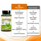 Aloe Vera Vegan Capsule | 10:1 Extract Helps in Skin Care, Digestive Support & Tridosha Balance