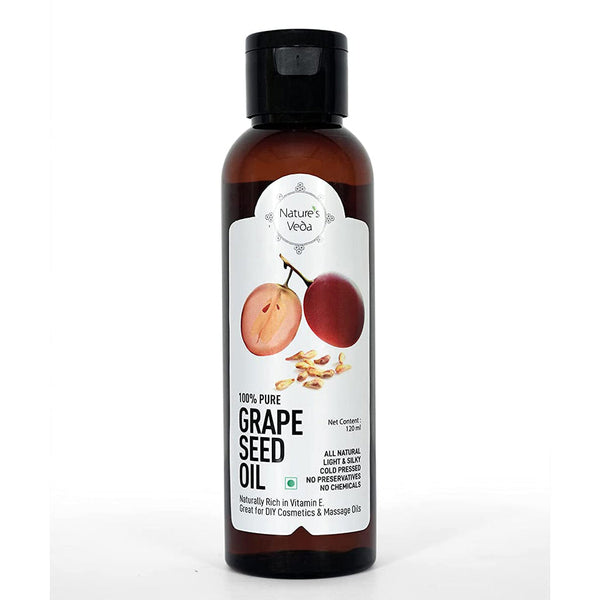 Grape Seed Oil | Natural | Light & Silky | Cold Pressed | 120ml