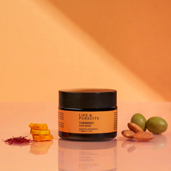 Life & Pursuits | Turmeric Face Mask |50gm | Clay Facial Mask with Vitamin C