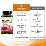 Shatavari Extract Based Vegan Capsules | Hor monal Balance and Vitality Support-500mg