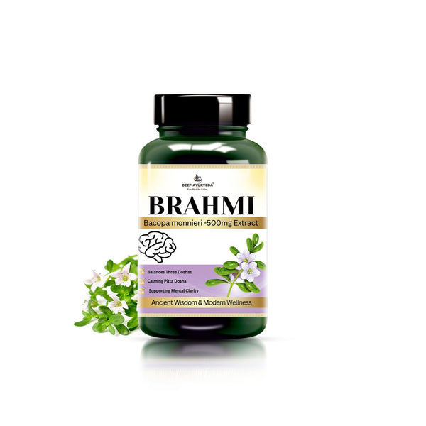Brahmi (Bacopa monnieri) Vegan Capsule Made with 10:1 Extract | Reduce Anxiety, Stress, &  Mental Clarity