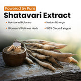 Shatavari Extract Based Vegan Capsules | Hor monal Balance and Vitality Support-500mg