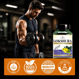 Gokshura Vegan Capsules | Tribulus Terrestris Extract-95% Extra Strength, Total Saponins,500mg-60 Cap
