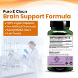 Brahmi (Bacopa monnieri) Vegan Capsule Made with 10:1 Extract | Reduce Anxiety, Stress, &  Mental Clarity