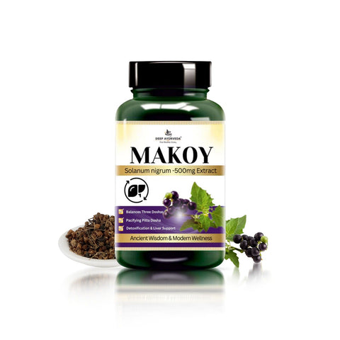 Makoy (Solanum nigrum) Vegan Capsule Liver Health, Aid digestion, Improve Appetite and Detoxification