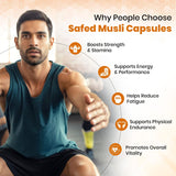 Safed Musli Vegan Capsule-10:1 Extract Based 500mg | Supports Vitality & Endurance