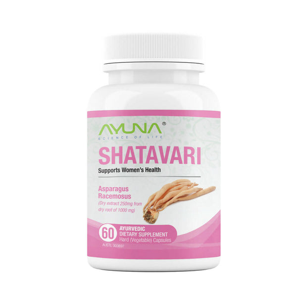 Ayuna | Shatavari Veg | 60 Capsules (x6 Units) | For Supports Womens Health