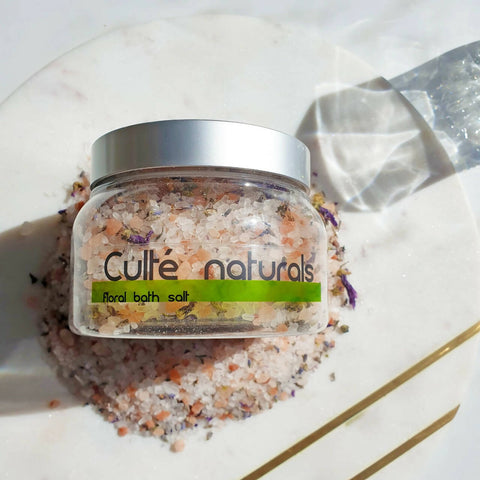 Soothe your senses Lavender Luxury Natural Bath Salts | Epsom Salt Soak Pink Himalayan 450g