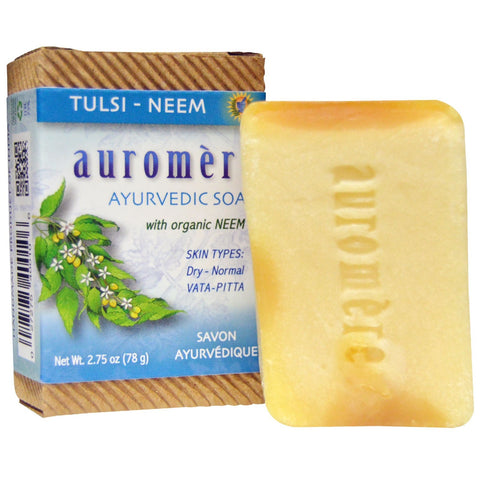 Auromere | Ayurvedic Soap | Tulsi-Neem | 78gm