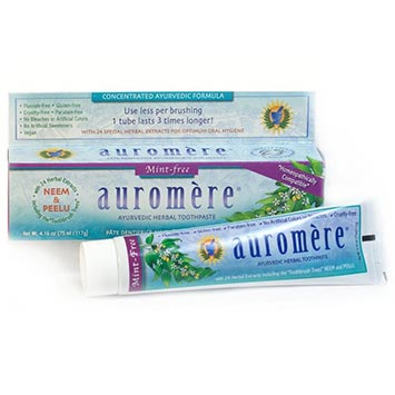 Auromere | Ayurvedic Herbal Toothpaste | Mint Free