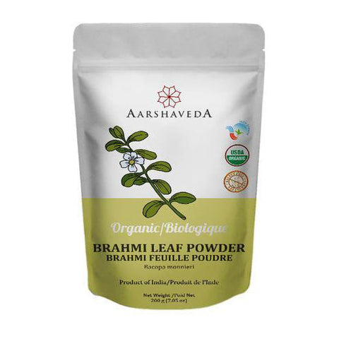 Aarshaveda | Brahmi Powder | Bacopa Monniera |USDA Certified Organic | 200gm