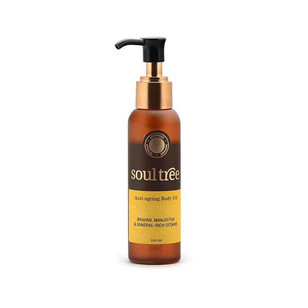 Soultree | Anti-Aging Body Oil | 120ml | Brahmi | Bala | Shatavari | For Glowing Skin