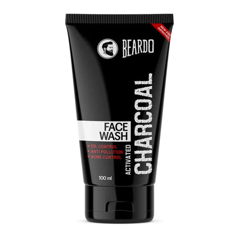 Beardo | Activated Charcoal Facewash | 100ml | For Detoxifies & Cleanses Deeply