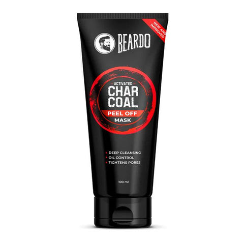 Beardo | Activated Charcoal Peel Off Mask | 100ml | Charcoal | For Eliminates Dirt, Oil & Toxin