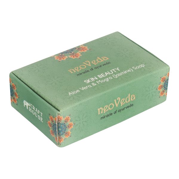 Neoveda | Skin Beauty Soap | 100g | Aloe Vera | Mogra | For Cooling and Balances Ph