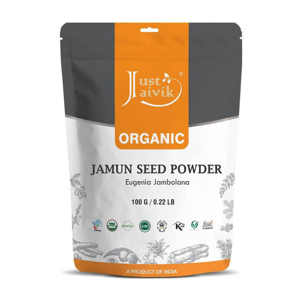 Just Jaivik | Jamun Seed Powder | Eugenia Jambolana | 100gm