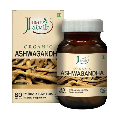 Just Jaivik | Ashwagandha Tablets | USDA | Organic | 60 count