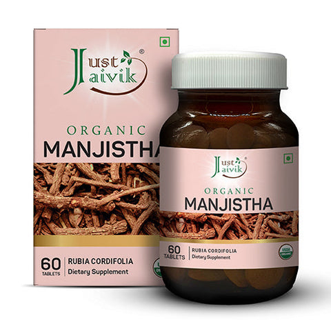 Just Jaivik | Manjistha Tablets | USDA | Organic | 60 count