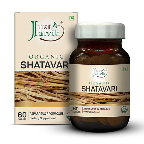 Just Jaivik | Shatavari Tablets | USDA | Organic | 60 count