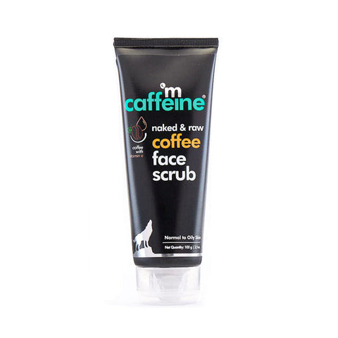 mCaffeine | Naked & Raw Coffee Face Scrub | Walnut | for Fresh & Glowing Skin | Natural & Vegan |100gm