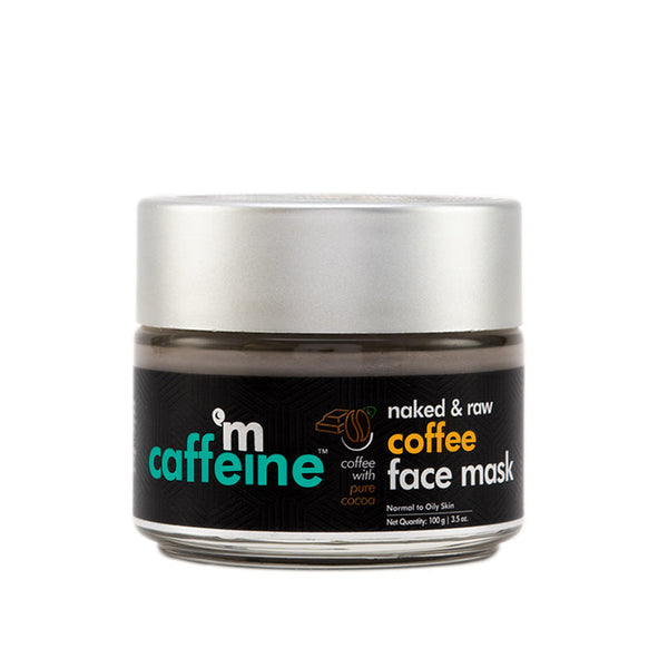 mCaffeine | Naked & Raw Coffee Face Mask | Cocoa | Tan Removal | Natural & Vegan | 100gm