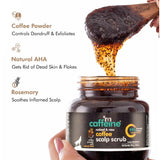 mCaffeine | Naked & Raw Coffee Scalp Scrub | Controls Dandruff | Deeply Cleanses | Exfoliates | 250gm