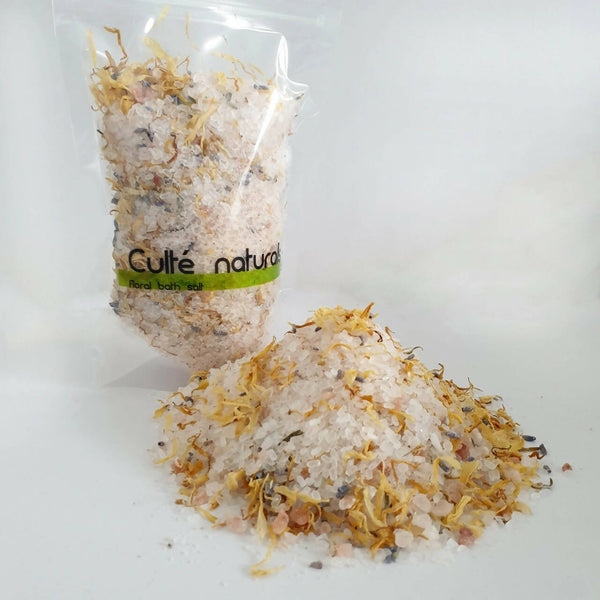 Sleepy Lemon & Lavender Luxury Natural Bath Salts | Epsom Salt Soak Magnesium Bath Salts 300g